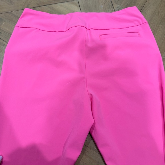 Lilly Pulitzer Luxletic Bright Pink Pull On Stretch Pants 14 - Picture 8 of 11